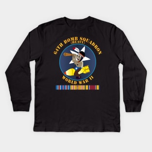 AAC - 64th Bomb Squadron - WWII w PAC SVC X 300 Kids Long Sleeve T-Shirt